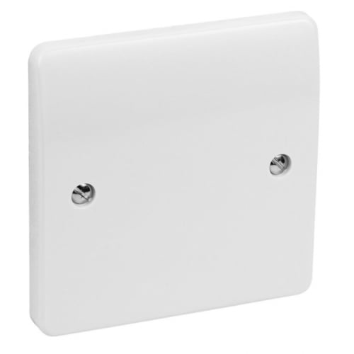 MK K3827WHI 1 Gang Moulded Blanking Plate 86mm x 86mm
