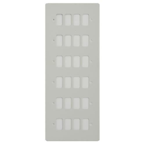 Schneider Get GUG24GPW 24 Gang Grid Plate with Grid, Painted White