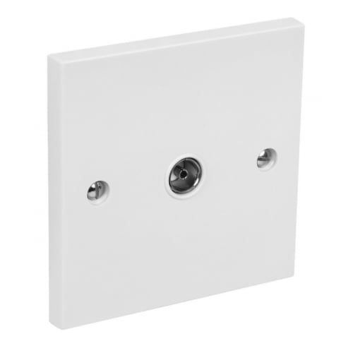 CED TVS1 1gang TV flush coaxial socket non isolated