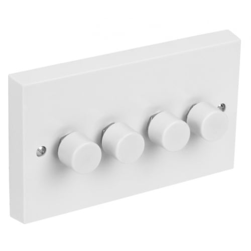 CED DP250/42W 4gang 2way 250w push dimmer switch white