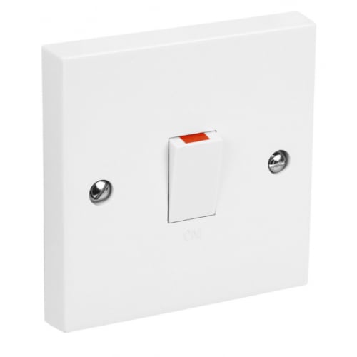 CED DP20 20amp DP white switch with flex outlet white DS20