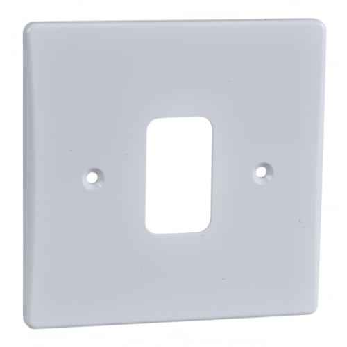 Schneider Get GUG01G 1 Gang Grid Plate with Grid, White Plastic