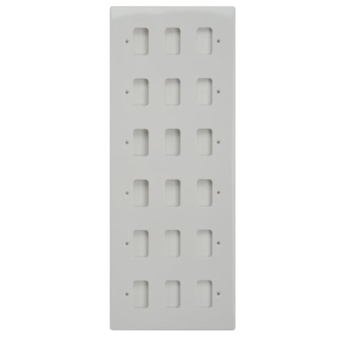 Schneider Get GUG18G 18 Gang Grid Plate with Grid, White Plastic