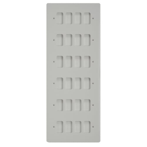 Schneider Get GUG24G 24 Gang Grid Plate with Grid, White Plastic