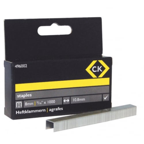 CK Tools 496002 10.5 x 8mm Square Staples (1000)