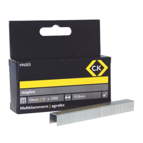 CK Tools 496003 10.5 x 10mm Square Staples (1000) 