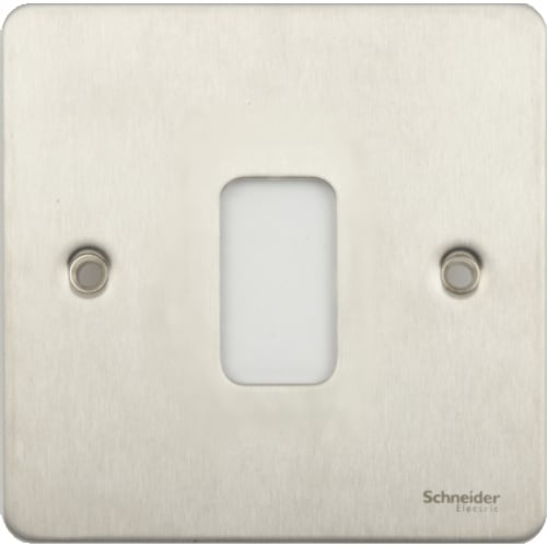 Schneider Get GUG01GSS 1 Gang Grid Plate with Grid, Stainless Steel
