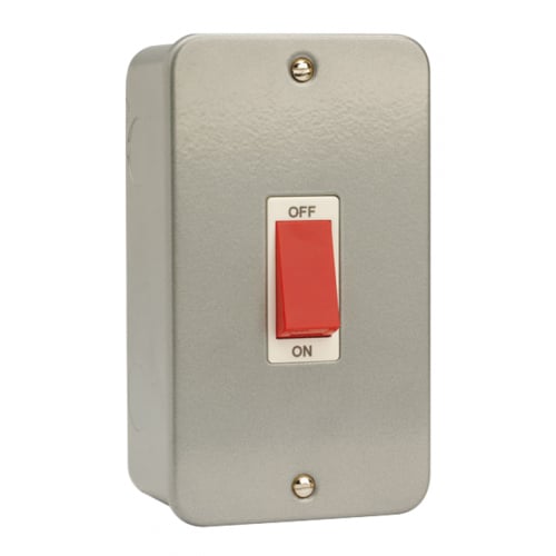 Click Scolmore CL202 45a DP Double Plate Metalclad Switch