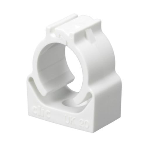 Schneider UK25W CLIC 25mm White Fixing Clip for 25mm White Conduit