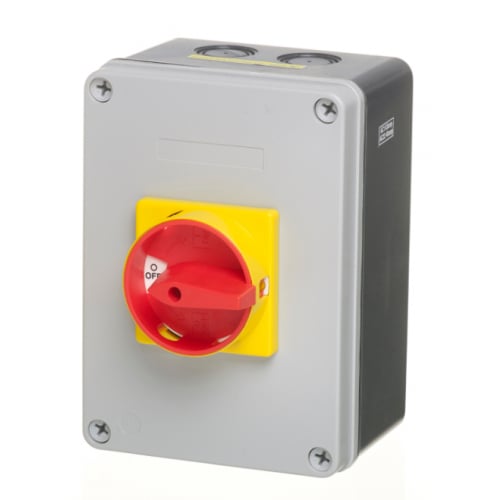 ECL LB804P 80amp 4 pole IP65 surface rotary switch  (Padlockable)