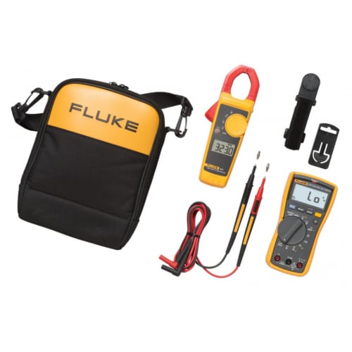Fluke 117/323EUR Electricians Combo Kit Multimeter+Clamp Meter+Case