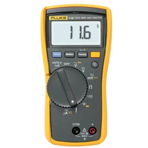 Fluke 116 HVAC 600vac Multimeter with Temperature and Microamps
