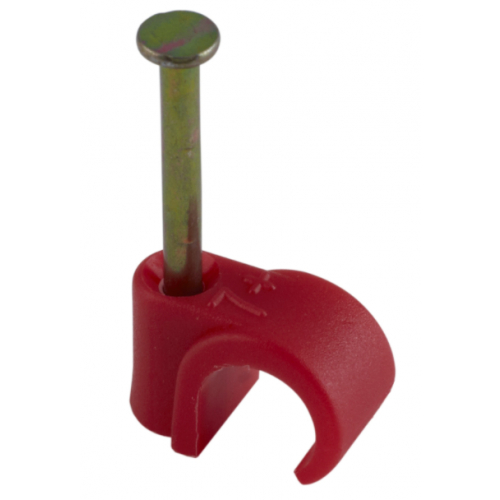 Tower 77CR06P 6-7mm Red round cable clips Pack of 100
