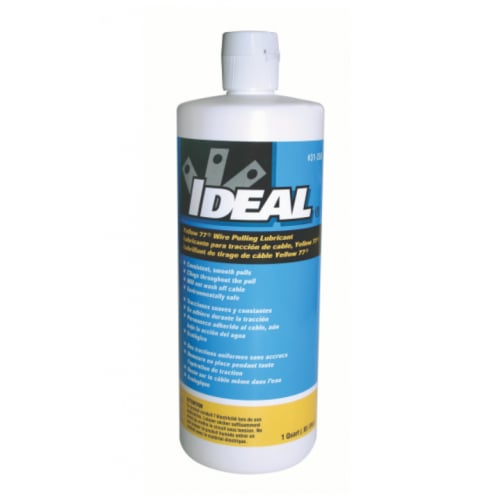 Ideal YELLOW 77 Cable pulling lubricant 31-358 1 Quart.
