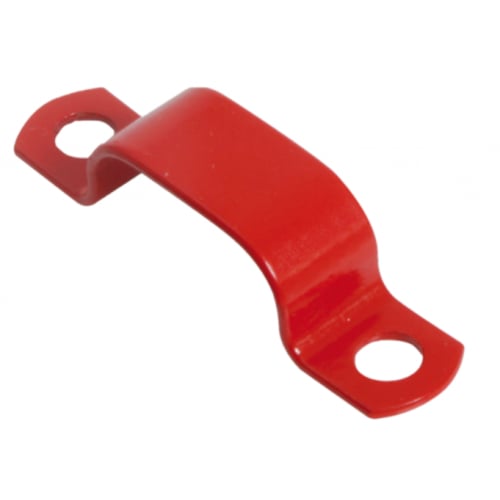 CTT AP7S 7mm Red LSF Coated Copper Saddle Clip (Pack-100)