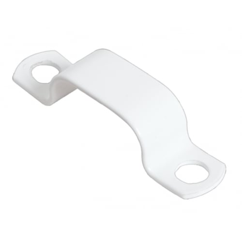 CTT AP8S 8mm White LSF Coated Copper Saddle Clip (Pack-100)