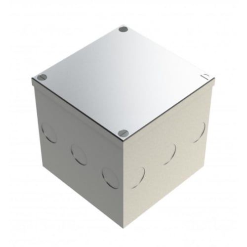 Norslo 4"x4"x4" Galvanised Steel Knockout Adaptable Box