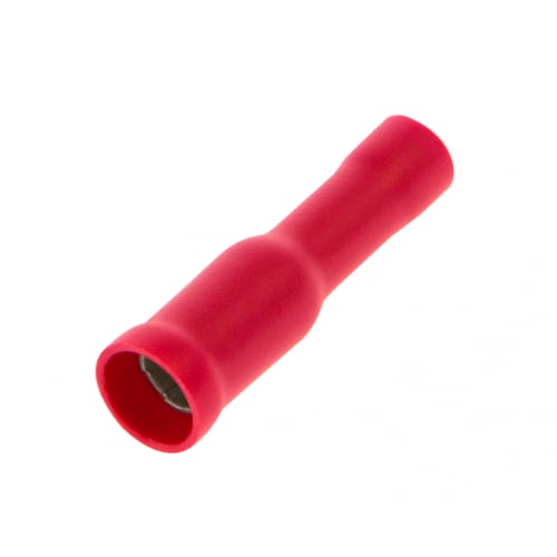 Unicrimp QRAB4F Red 4.0mm Female Bullet Connector (Pack Of 100)