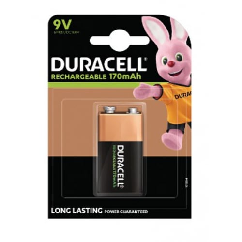 Duracell HR9V PK1 9V Rechargeable battery Pack=1