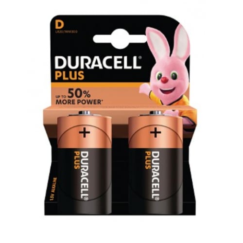 Duracell MN1300B2 PLUS D type battery Pack of 2