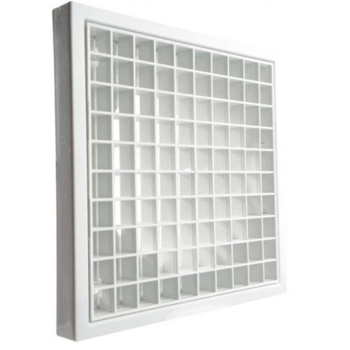 Manrose 1145L Egg Crate Wall Grille White 145mm x 145mm for 100mm Duct