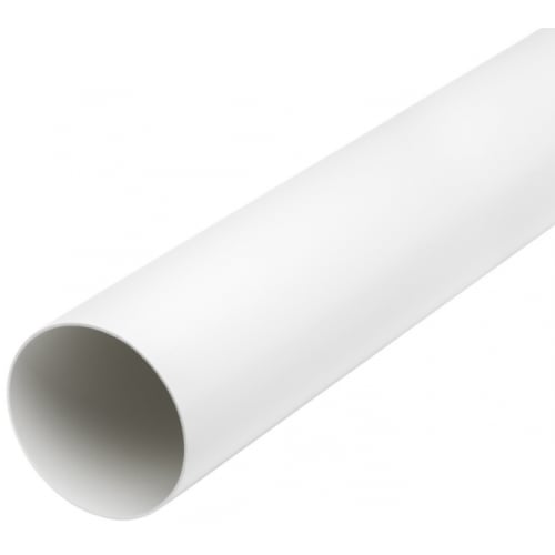 Manrose PL41900 100mmx1000mm PVC Round Pipe. Inner Dim.100mm