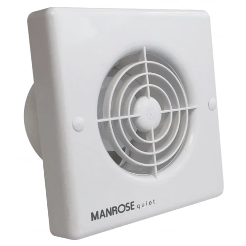 Manrose QF100T 100mm Spigot 1-20minutes Timer Quiet Fan
