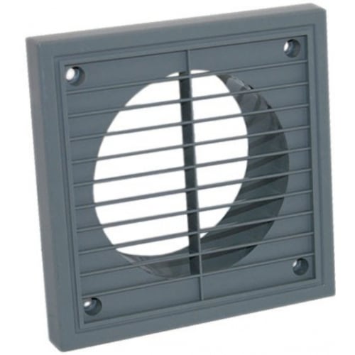 Manrose PEF6003GRY 1190L 150mm Spigot Fixed Wall Grille Grey