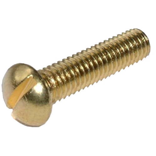 2BA150 2BA x 11/2 Brass roundhead machine screw