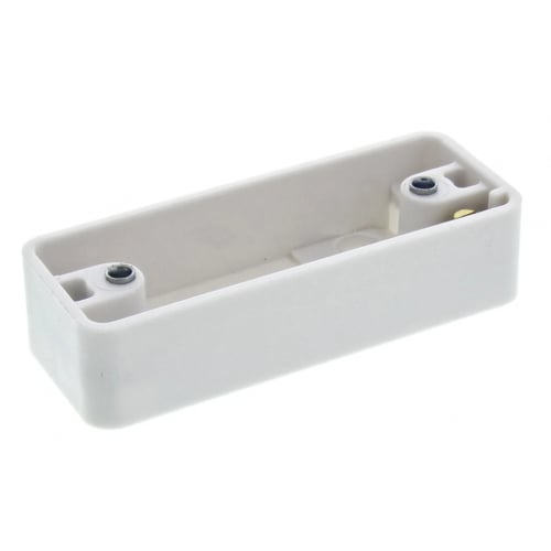 MK K2151WHI 1 Gang Architrave Plastic Moulded Surface Mounting Box