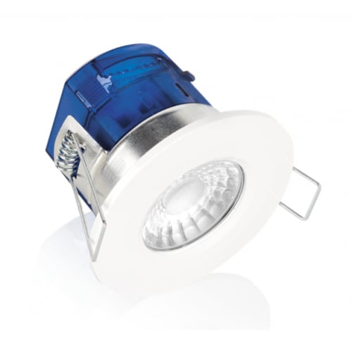 Aurora AU-X7/40 7w LED Cool White 4000K 620lm Dimmable Downlight White bezel included
