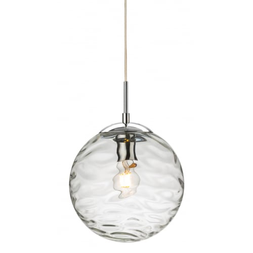 Firstlight 2929CL Mercury Pendant Chrome with Clear Glass