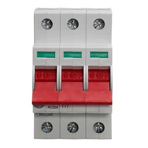 Wylex WS603 60 Amp 3 Pole Incoming Mainswitch Disconnector