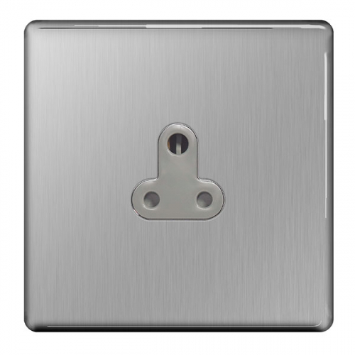 BG FBS29G-01 5a Unswitched Socket Brushed Steel