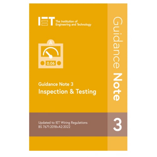 IET Guidance Note 3 Inspection And Testing Publication 18th Edition