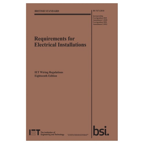 IET Official 18th 2018 Edition Wiring Regulations book