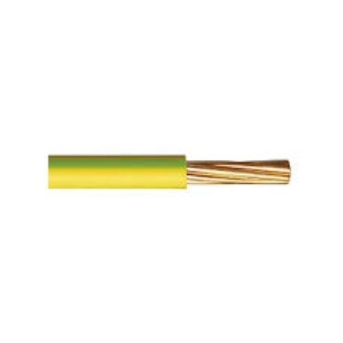 50.0mm 6491X BASEC Green & Yellow Single Insulated Cable per metre