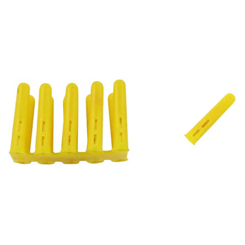 Deligo MPYELLOW Yellow Wall Plug Box 100 Drill Size 5mm