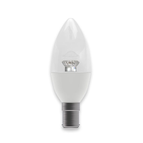 Bell 60505 2.1w SBC LED Candle Lamp 2700k Clear 250 lumens