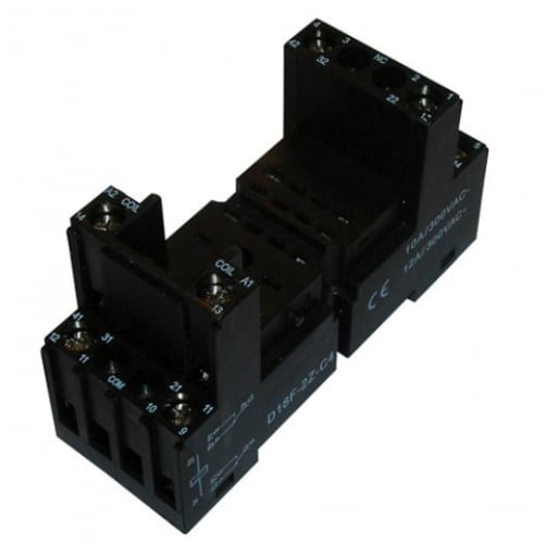 Kingshield PRSB14-B 14 pin plug in relay base with screw terminals